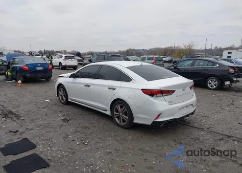 2018 Hyundai Sonata Sport+ z USA, uszkodzony, nr VIN 5NPE34AF3JH703278